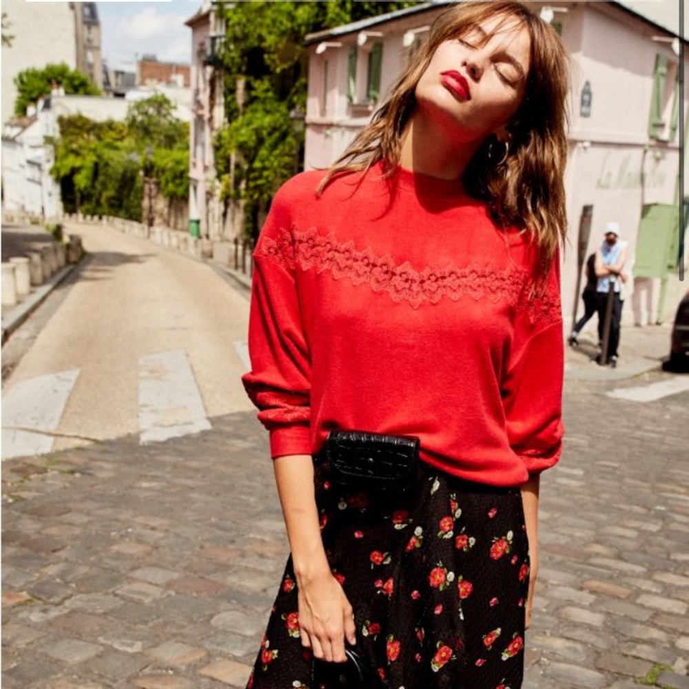 New with tags Kooples red sweatshirt